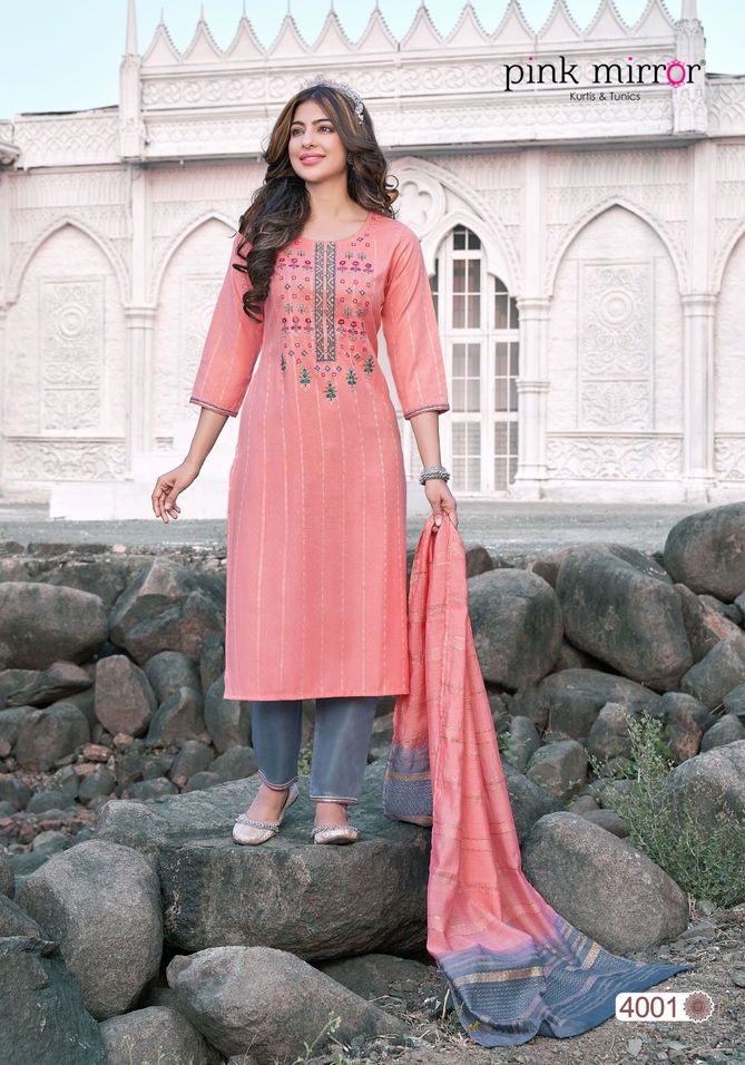 Moment By Pink Mirror 4001-4006 Readymade Salwar Suits Catalog